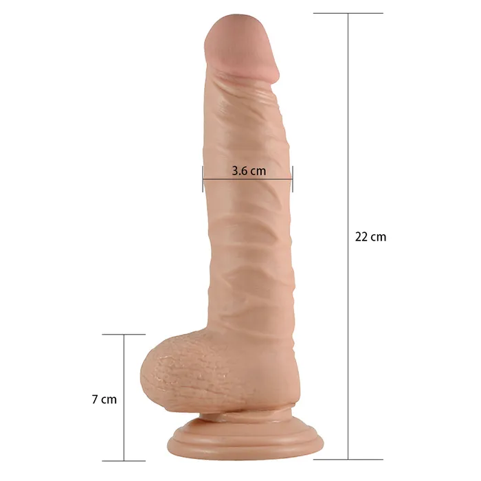 Dildos | Lovetoy Lovetoy Real Extreme 8.5'' Realistic Dildo Suction-Cup Balls