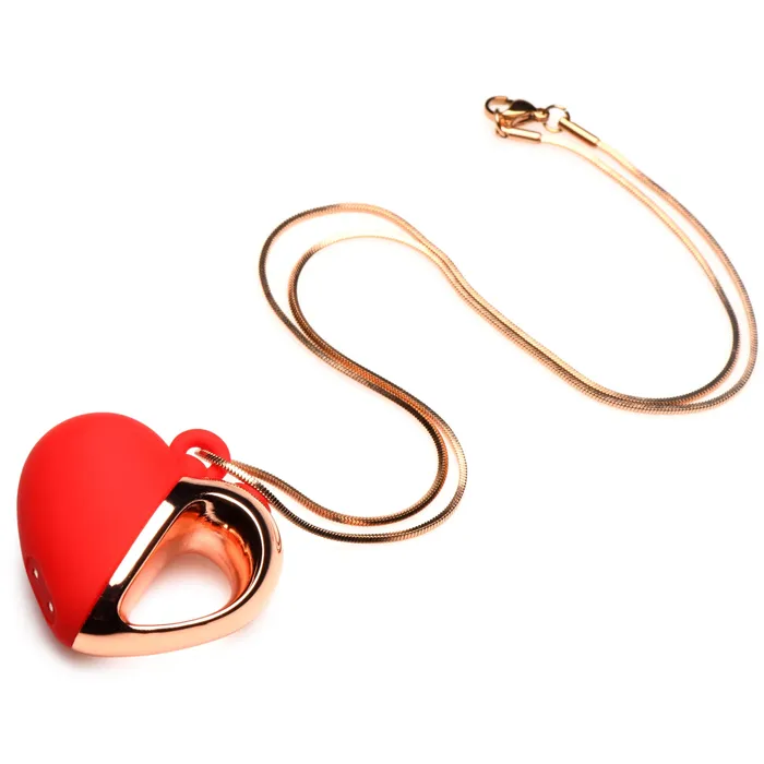 Female Sex Toys | Charmed 10X Vibrating Silicone Heart Necklace