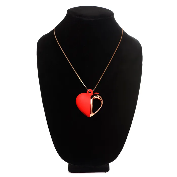 Female Sex Toys | Charmed 10X Vibrating Silicone Heart Necklace