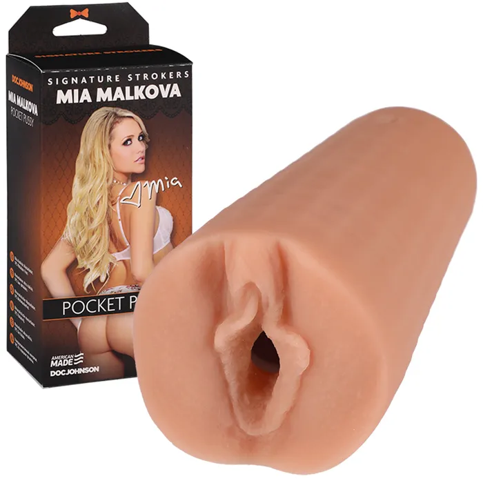 Mia Malkova Ultraskyn Pocket Pussy Vanilla | Signature Strokers Male Sex Toys