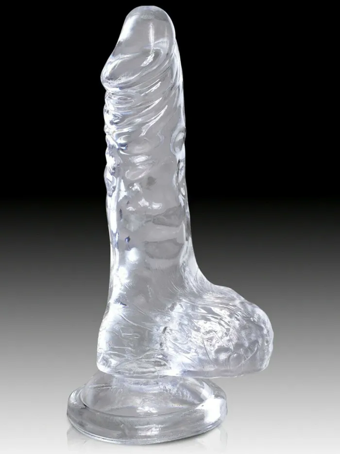 Pipedream Dildos | King Cock Clear 5 in. Cock with Balls