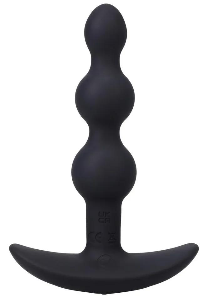 A-Play Male Sex Toys | A-Play Shaker Rechargeable Silicone Beaded Anal Plug with Remote Control