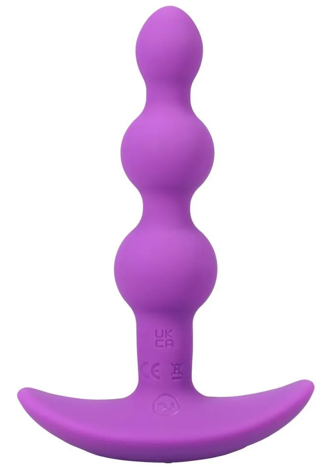 A-Play Male Sex Toys | A-Play Shaker Rechargeable Silicone Beaded Anal Plug with Remote Control