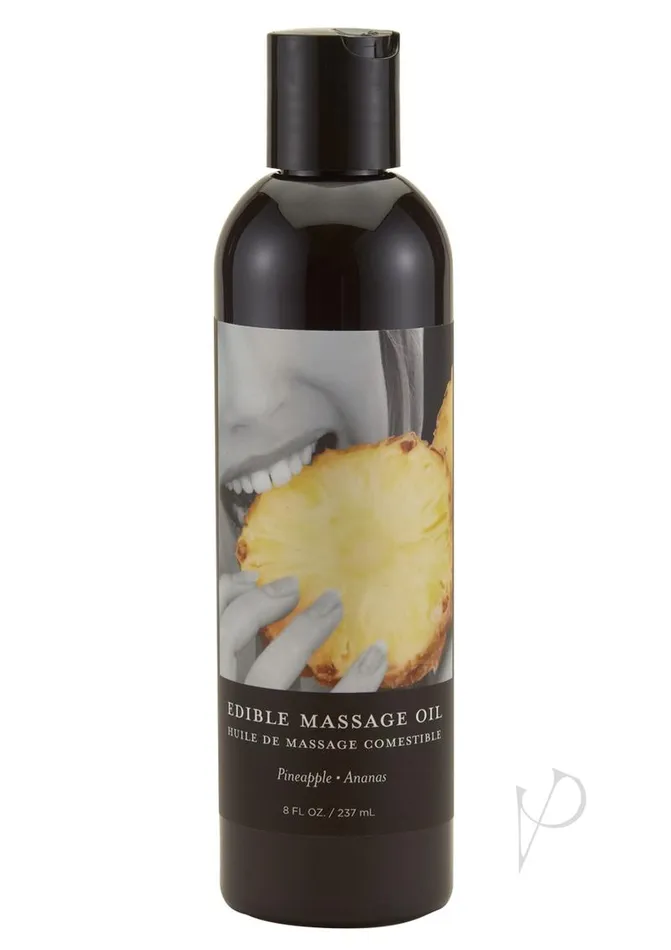 Edible Tropical Massageoil Pineapple 8Oz | Earthly Body Vibrators