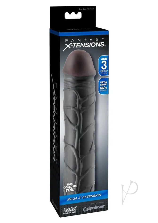 Fantasy X-Tensions Male Sex Toys | Fantasy X-Tensions Mega 3in Extension Sleeve
