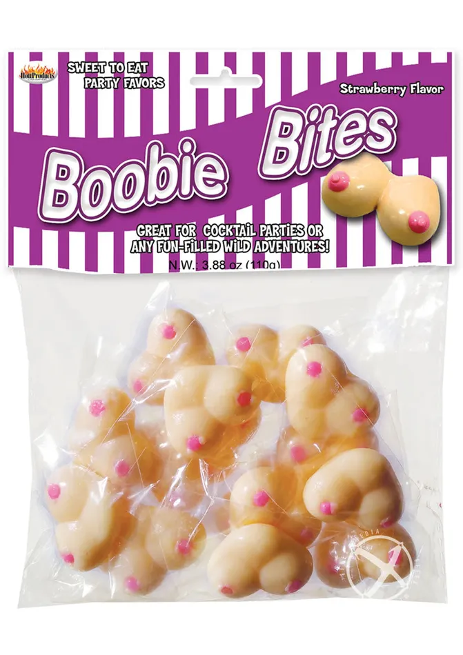 Hott Products Boobie Bites Candy Strawberry | Dildos Hott Products Boobie Bites Candy Strawberry | Dildos