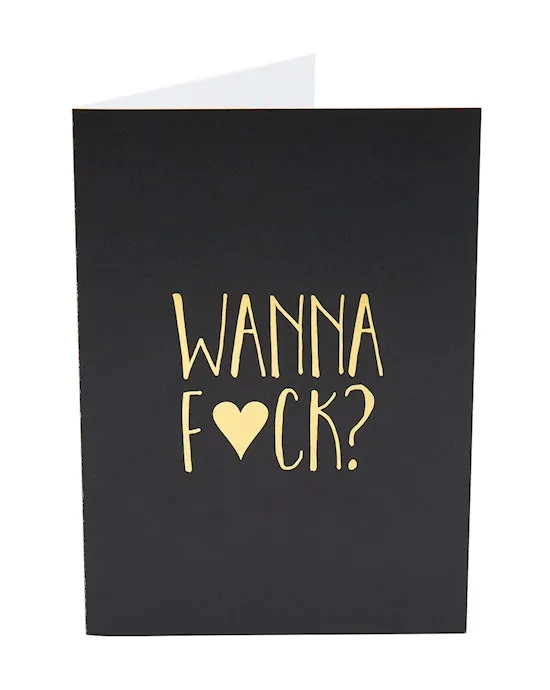 Kama Sutra Wanna F*ck Greeting Card | Vibrators
