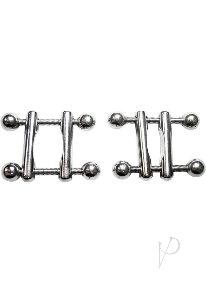 Male Sex Toys | Rouge Garments Rouge Ball End Nipple Clamps Steel