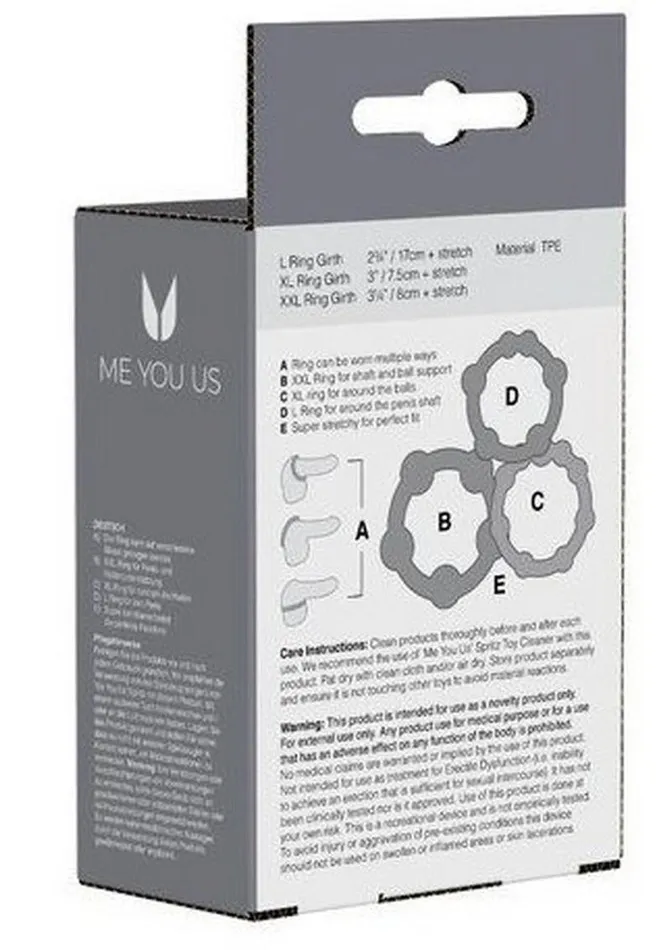 Me You Us Male Sex Toys | ME YOU US Easy Squeeze Cock Ring