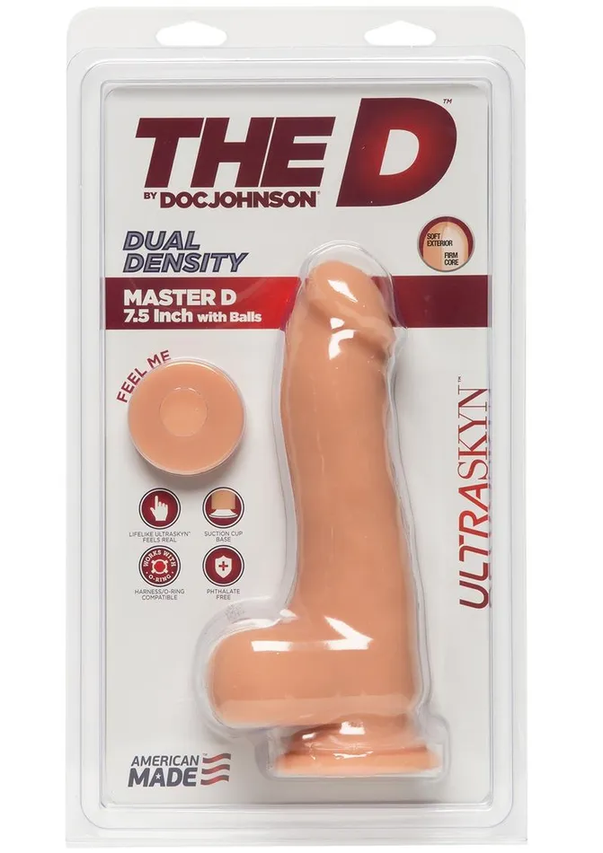 The D Female Sex Toys | The D Master D Ultraskyn Dildo with Balls