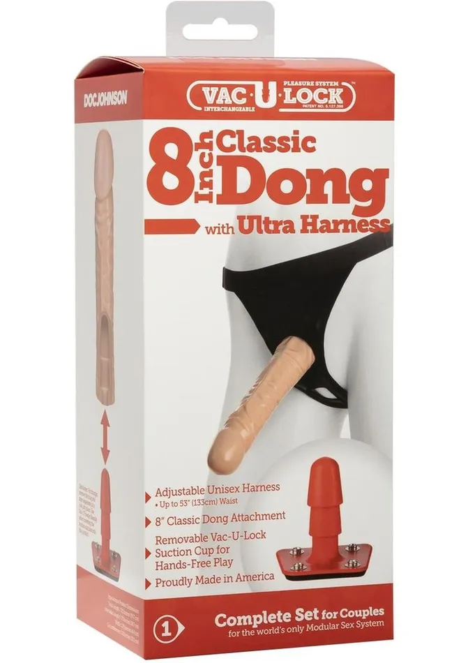 Vac-U-Lock Classic Dildo with Ultra Harness | Vac-U-Lock Female Sex Toys
