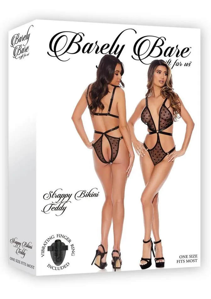 Vibrators | Barely Bare Barely Bare Strappy Bikini Teddy