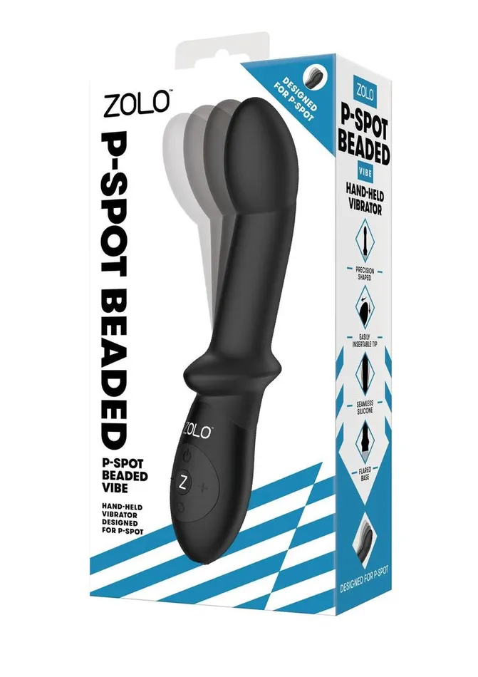 Zolo ZOLO P-Spot Beaded Silicone Rechargeable Anal Vibrator | Female Sex Toys